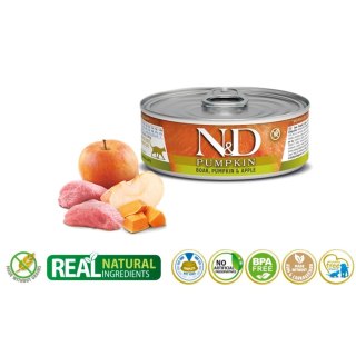 Farmina FARMINA N&D Pumpkin Boar, Pumpkin & Apple - mokra karma dla kota - 70 g