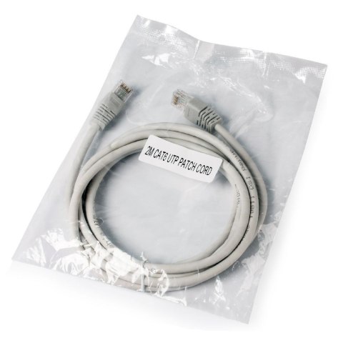 GEMBIRD Patchcord GEMBIRD PP6U-2M (RJ45 - RJ45 ; 2m; UTP; kat. 6; kolor szary) GEMBIRD Patchcord GEMBIRD PP6U-2M (RJ45 - RJ45 ; 2m; UTP; kat. 6; kolor szary)