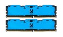 GoodRam GOODRAM DDR4 16GB PC4-25600 (3200MHz) 16-20-20 DUAL CHANNEL KIT IRDM X BLUE 1024x8