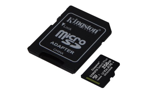 Kingston Karta pamięci z adapterem Kingston Canvas Select Plus SDCS2/256GB (256GB; Class 10, Class U1, V30; + adapter) Kingston Karta pamięci z adapterem Kingston Canvas Select Plus SDCS2/256GB (256GB; Class 10, Class U1, V30; + adapter)