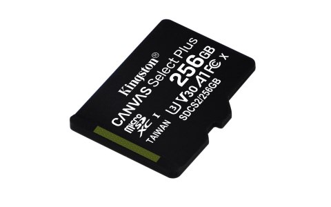 Kingston Karta pamięci z adapterem Kingston Canvas Select Plus SDCS2/256GB (256GB; Class 10, Class U1, V30; + adapter) Kingston Karta pamięci z adapterem Kingston Canvas Select Plus SDCS2/256GB (256GB; Class 10, Class U1, V30; + adapter)
