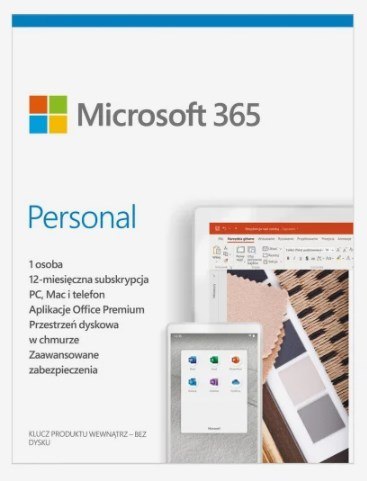 Microsoft Microsoft 365 Personal PL (1 osoba.; 5 urządzeń ; 12 miesięcy; wersja fizyczna; Polska) (EP2-32454) Microsoft Microsoft 365 Personal PL (1 osoba.; 5 urządzeń ; 12 miesięcy; wersja fizyczna; Polska) (EP2-32454)