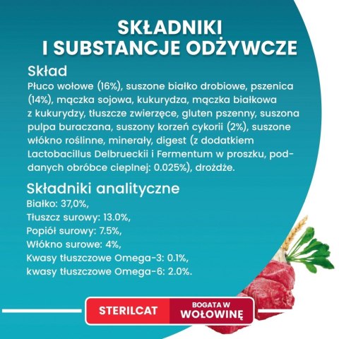PURINA One Bifensis Sterilcat Wołowina - sucha karma dla kota - 800 g PURINA One Bifensis Sterilcat Wołowina - sucha karma dla kota - 800 g