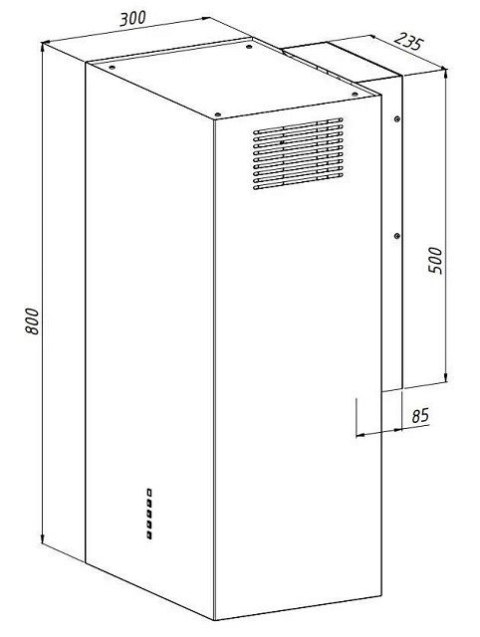 AKPO Okap AKPO WK-4 BALMERA WL SLIM CZARNY MAT T450 M3 AKPO Okap AKPO WK-4 BALMERA WL SLIM CZARNY MAT T450 M3