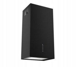 AKPO Okap kominowy AKPO WK-4 CUBERA WL CZARNY MAT T520 M3 / CZARNY FILTR ALUMINIOWY