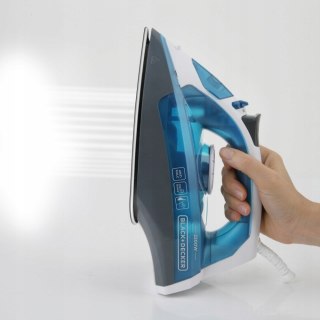 BLACK+DECKER Żelazko parowe Black+Decker BXIR2200E (2200W; biało-niebieski)