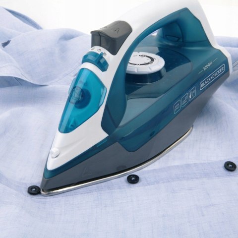 BLACK+DECKER Żelazko parowe Black+Decker BXIR2200E (2200W; biało-niebieski) BLACK+DECKER Żelazko parowe Black+Decker BXIR2200E (2200W; biało-niebieski)
