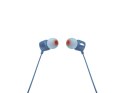 JBL Słuchawki JBL T110 (niebieskie, z mikrofonem)