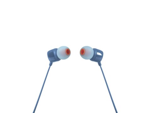 JBL Słuchawki JBL T110 (niebieskie, z mikrofonem)