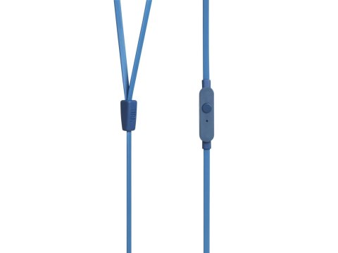 JBL Słuchawki JBL T110 (niebieskie, z mikrofonem)
