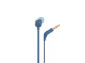 JBL Słuchawki JBL T110 (niebieskie, z mikrofonem)