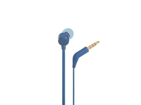 JBL Słuchawki JBL T110 (niebieskie, z mikrofonem)
