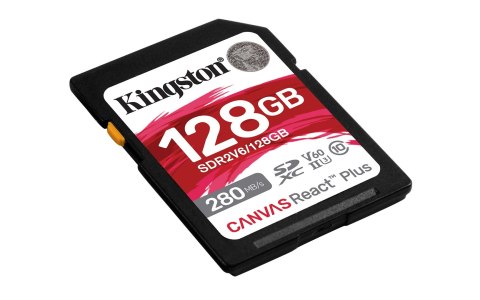 Kingston KINGSTON microSDXC Canvas 128GB React Plus UHS-II 280R/100W U3 V60 for Full HD/4K Kingston KINGSTON microSDXC Canvas 128GB React Plus UHS-II 280R/100W U3 V60 for Full HD/4K