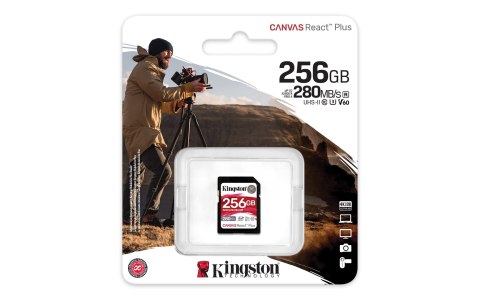 Kingston KINGSTON microSDXC Canvas 256GB React Plus UHS-II 280R/150W U3 V60 for Full HD/4K