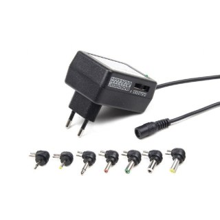 ENERGENIE ENERGENIE UNIWERSALNY REGULOWANY 12W SIECIOWY ZASILACZ EG-MC-008 3V-12V + ZESTAW 7 KOŃCÓWEK