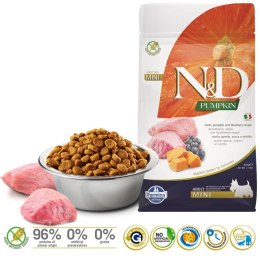 Farmina FARMINA N&D Pumpkin Dog Lamb & Blueberry Adult Mini - sucha karma dla psa - 800 g