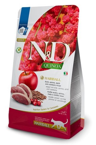 Farmina FARMINA N&D Quinoa Hairball - sucha karma dla kota - 1.5 kg