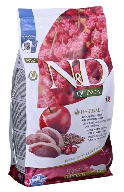 Farmina FARMINA N&D Quinoa Hairball - sucha karma dla kota - 1.5 kg Farmina FARMINA N&D Quinoa Hairball - sucha karma dla kota - 1.5 kg
