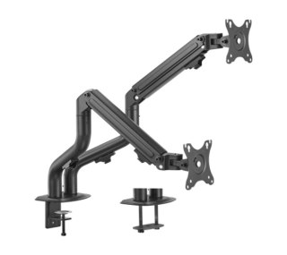 GEMBIRD GEMBIRD BIURKOWE REGULOWANE RAMIĘ/UCHWYT NA 2 MONITORY 17-32, 100X100MM, DO 8 KG