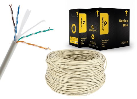 GEMBIRD GEMBIRD UTP KABEL DRUT KAT 6 CCA ECA 305M SZARY GEMBIRD GEMBIRD UTP KABEL DRUT KAT 6 CCA ECA 305M SZARY