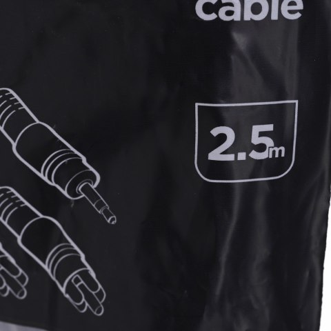 GEMBIRD Kabel GEMBIRD CCA-458-2.5M (2x Cinch M - Mini Jack M; 2,5m; kolor czarny) GEMBIRD Kabel GEMBIRD CCA-458-2.5M (2x Cinch M - Mini Jack M; 2,5m; kolor czarny)
