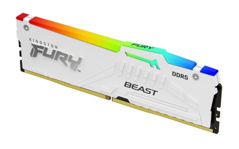 Kingston KINGSTON DDR5 32GB 6000MT/s CL36 DIMM (Kit of 2) FURY Beast White RGB EXPO Kingston KINGSTON DDR5 32GB 6000MT/s CL36 DIMM (Kit of 2) FURY Beast White RGB EXPO