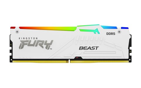 Kingston KINGSTON DDR5 32GB 6000MT/s CL36 DIMM (Kit of 2) FURY Beast White RGB EXPO Kingston KINGSTON DDR5 32GB 6000MT/s CL36 DIMM (Kit of 2) FURY Beast White RGB EXPO