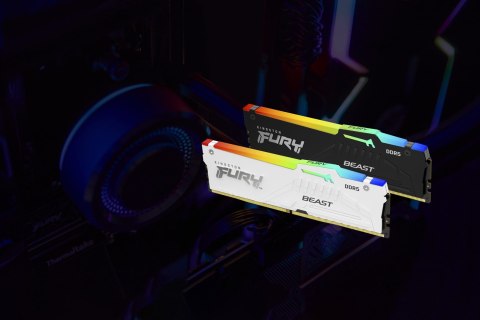 Kingston KINGSTON DDR5 32GB 6000MT/s CL36 DIMM (Kit of 2) FURY Beast White RGB EXPO Kingston KINGSTON DDR5 32GB 6000MT/s CL36 DIMM (Kit of 2) FURY Beast White RGB EXPO