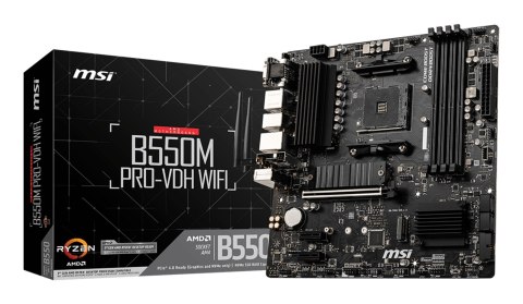 MSI Płyta główna MSI B550M PRO-VDH WIFI MSI Płyta główna MSI B550M PRO-VDH WIFI