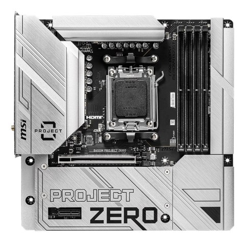 MSI Płyta główna MSI B650M PROJECT ZERO MSI Płyta główna MSI B650M PROJECT ZERO