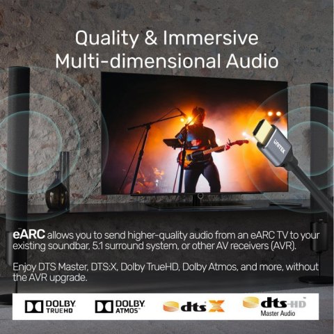 UNITEK UNITEK KABEL HDMI 2.1, 8K 60HZ, 4K 120HZ, 5M,C140W UNITEK UNITEK KABEL HDMI 2.1, 8K 60HZ, 4K 120HZ, 5M,C140W