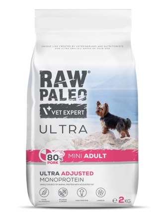 VetExpert Raw Paleo Ultra Pork Mini Adult 2kg (WYPRZEDAŻ)
