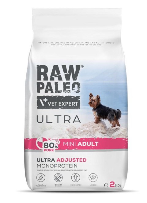 VetExpert Raw Paleo Ultra Pork Mini Adult 2kg (WYPRZEDAŻ) VetExpert Raw Paleo Ultra Pork Mini Adult 2kg (WYPRZEDAŻ)