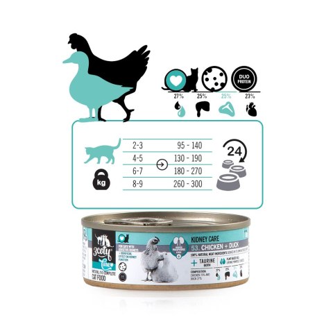 3Coty CHICKEN + DUCK Care for cats with sensitive kidneys 80g 3Coty CHICKEN + DUCK Care for cats with sensitive kidneys 80g