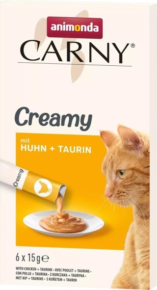 Animonda ANIMONDA Carny Creamy z kurczakiem + tauryna 6x 15g