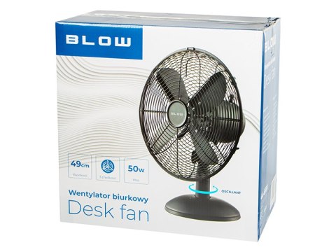 BLOW BLOW WENTYLATOR STOŁOWY 30CM CZARNY BLOW BLOW WENTYLATOR STOŁOWY 30CM CZARNY