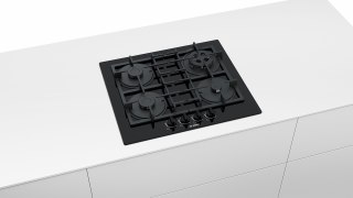BOSCH Płyta gazowa BOSCH PNP6B6B90 (4 pola grzejne; kolor czarny)