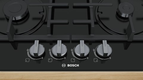 BOSCH Płyta gazowa BOSCH PNP6B6B90 (4 pola grzejne; kolor czarny) BOSCH Płyta gazowa BOSCH PNP6B6B90 (4 pola grzejne; kolor czarny)