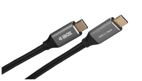 IBOX Kabel IBOX IKUMTC31G2 (USB typu C - USB typu C ; 1m; kolor czarny) IBOX Kabel IBOX IKUMTC31G2 (USB typu C - USB typu C ; 1m; kolor czarny)