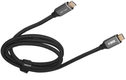 IBOX Kabel IBOX IKUMTC31G2 (USB typu C - USB typu C ; 1m; kolor czarny) IBOX Kabel IBOX IKUMTC31G2 (USB typu C - USB typu C ; 1m; kolor czarny)