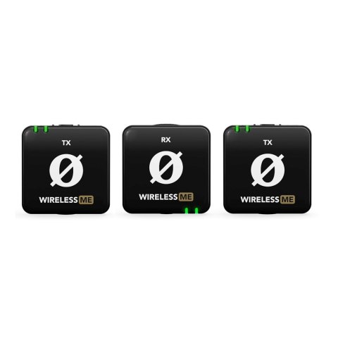 RODE RODE Wireless ME Dual - Kompaktowy bezprzewodowy system mikrofonowy z dwoma nadajnikami do nagrywania dwukanałowego (czarny) RODE RODE Wireless ME Dual - Kompaktowy bezprzewodowy system mikrofonowy z dwoma nadajnikami do nagrywania dwukanałowego (czarny)