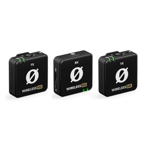 RODE RODE Wireless ME Dual - Kompaktowy bezprzewodowy system mikrofonowy z dwoma nadajnikami do nagrywania dwukanałowego (czarny) RODE RODE Wireless ME Dual - Kompaktowy bezprzewodowy system mikrofonowy z dwoma nadajnikami do nagrywania dwukanałowego (czarny)