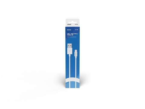 SAVIO Kabel SAVIO CL-126 (USB typu C - USB 2.0 typu A ; 1m; kolor biały) SAVIO Kabel SAVIO CL-126 (USB typu C - USB 2.0 typu A ; 1m; kolor biały)