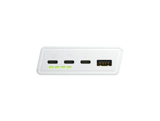 Green Cell GREEN CELL POWERBANK POWERPLAY 20S BIAŁY 20000MAH 22,5W 3X USB-C PD 1X USB-A