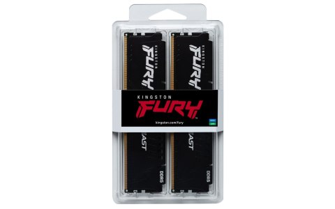 Kingston KINGSTON DDR5 32GB 6000MT/s CL30 DIMM (Kit of 2) FURY Beast Black XMP (WYPRZEDAŻ) Kingston KINGSTON DDR5 32GB 6000MT/s CL30 DIMM (Kit of 2) FURY Beast Black XMP (WYPRZEDAŻ)