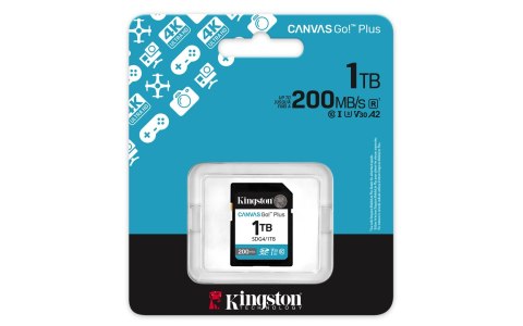 Kingston Karta pamięci Kingston Canvas Go Plus SDG4/1TB (1TB; Class U3, V30; Karta pamięci) Kingston Karta pamięci Kingston Canvas Go Plus SDG4/1TB (1TB; Class U3, V30; Karta pamięci)