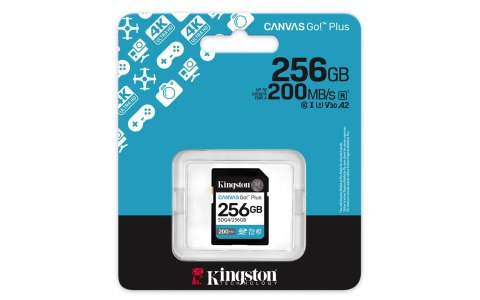 Kingston Karta pamięci Kingston Canvas Go Plus SDG4/256GB (256GB; Class U3, V30; Karta pamięci) Kingston Karta pamięci Kingston Canvas Go Plus SDG4/256GB (256GB; Class U3, V30; Karta pamięci)