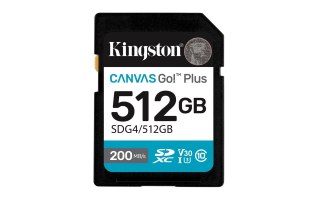 Kingston Karta pamięci Kingston Canvas Go Plus SDG4/512GB (512GB; Class U3, V30; Karta pamięci)