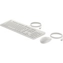 Hewlett-Packard Klawiatura + mysz HP 225 Wired Mouse and Keyboard Combo White 86J24AA