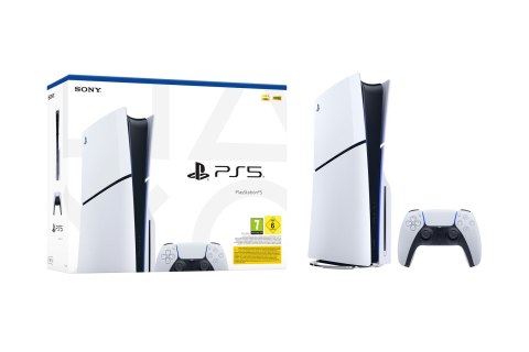 Sony Konsola Sony PlayStation 5 Slim 1TB (WYPRZEDAŻ) Sony Konsola Sony PlayStation 5 Slim 1TB (WYPRZEDAŻ)